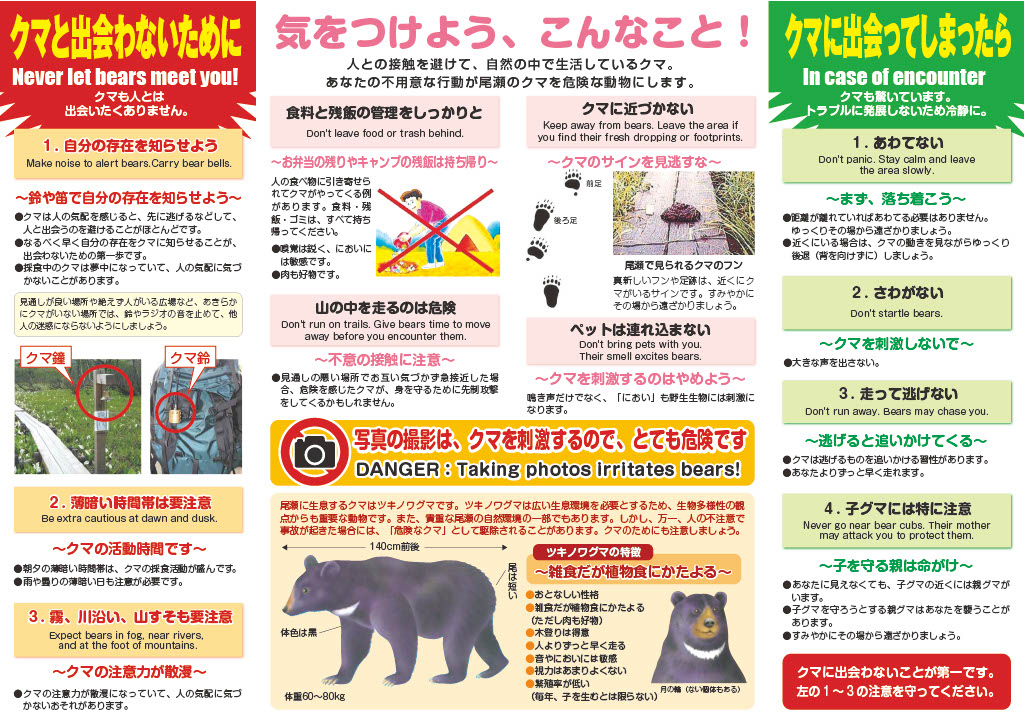 ツキノワグマとの共存 | 尾瀬保護財団